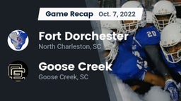 Recap: Fort Dorchester  vs. Goose Creek  2022