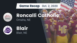 Recap: Roncalli Catholic  vs. Blair  2020