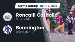 Recap: Roncalli Catholic  vs. Bennington  2020