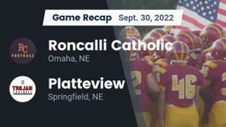 Recap: Roncalli Catholic  vs. Platteview  2022