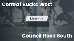 Matchup: Central Bucks West vs. Council Rock South  2016