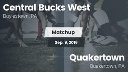 Matchup: Central Bucks West vs. Quakertown  2016