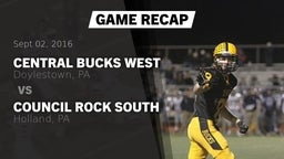 Recap: Central Bucks West  vs. Council Rock South  2016