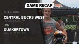 Recap: Central Bucks West  vs. Quakertown  2016