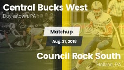 Matchup: Central Bucks West vs. Council Rock South  2018