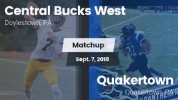Matchup: Central Bucks West vs. Quakertown  2018