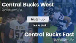 Matchup: Central Bucks West vs. Central Bucks East  2018