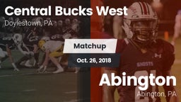 Matchup: Central Bucks West vs. Abington  2018