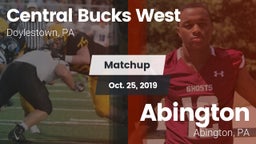Matchup: Central Bucks West vs. Abington  2019