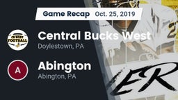 Recap: Central Bucks West  vs. Abington  2019