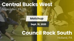 Matchup: Central Bucks West vs. Council Rock South  2020