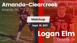 Matchup: Amanda-Clearcreek vs. Logan Elm  2017