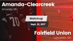 Matchup: Amanda-Clearcreek vs. Fairfield Union  2017