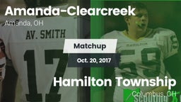 Matchup: Amanda-Clearcreek vs. Hamilton Township  2017