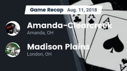 Recap: Amanda-Clearcreek  vs. Madison Plains  2018