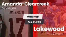 Matchup: Amanda-Clearcreek vs. Lakewood  2018
