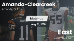 Matchup: Amanda-Clearcreek vs. East  2018