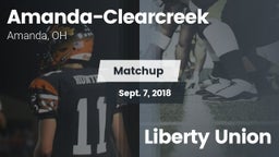 Matchup: Amanda-Clearcreek vs. Liberty Union  2018