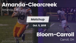 Matchup: Amanda-Clearcreek vs. Bloom-Carroll  2018