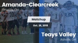 Matchup: Amanda-Clearcreek vs. Teays Valley  2018