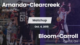 Matchup: Amanda-Clearcreek vs. Bloom-Carroll  2019