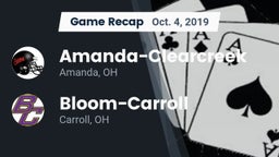 Recap: Amanda-Clearcreek  vs. Bloom-Carroll  2019