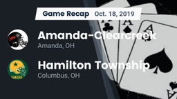 Recap: Amanda-Clearcreek  vs. Hamilton Township  2019