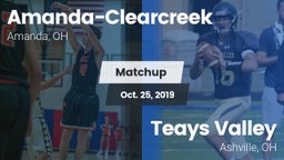 Matchup: Amanda-Clearcreek vs. Teays Valley  2019