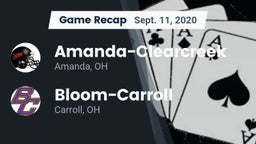 Recap: Amanda-Clearcreek  vs. Bloom-Carroll  2020