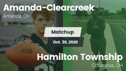 Matchup: Amanda-Clearcreek vs. Hamilton Township  2020