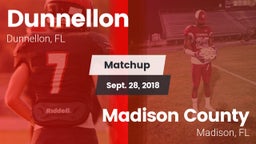 Matchup: Dunnellon vs. Madison County  2018