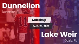 Matchup: Dunnellon vs. Lake Weir  2020