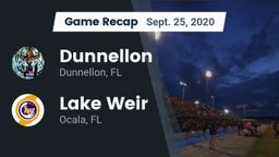 Recap: Dunnellon  vs. Lake Weir  2020