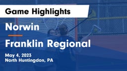 Norwin  vs Franklin Regional  Game Highlights - May 4, 2023