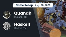 Recap: Quanah  vs. Haskell  2020