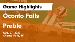 Oconto Falls  vs Preble  Game Highlights - Aug. 27, 2022