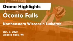 Oconto Falls  vs Northeastern Wisconsin Lutheran  Game Highlights - Oct. 8, 2022