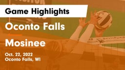 Oconto Falls  vs Mosinee  Game Highlights - Oct. 22, 2022
