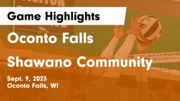 Oconto Falls  vs Shawano Community  Game Highlights - Sept. 9, 2023