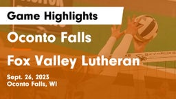 Oconto Falls  vs Fox Valley Lutheran  Game Highlights - Sept. 26, 2023
