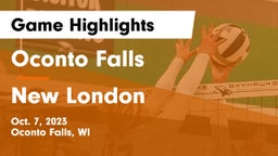 Oconto Falls  vs New London  Game Highlights - Oct. 7, 2023