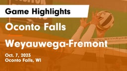 Oconto Falls  vs Weyauwega-Fremont  Game Highlights - Oct. 7, 2023