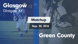 Matchup: Glasgow vs. Green County  2016