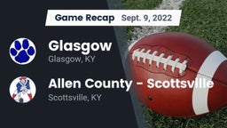 Recap: Glasgow  vs. Allen County - Scottsville  2022