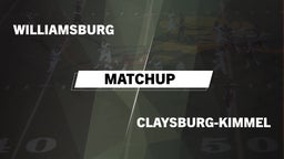 Matchup: Williamsburg vs. Claysburg-Kimmel  2016