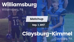 Matchup: Williamsburg vs. Claysburg-Kimmel  2017