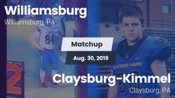 Matchup: Williamsburg vs. Claysburg-Kimmel  2019