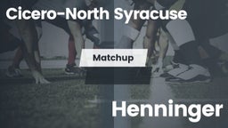 Matchup: Cicero-North Syracus vs. Henninger  2016