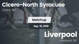 Matchup: Cicero-North Syracus vs. Liverpool  2016