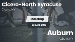 Matchup: Cicero-North Syracus vs. Auburn  2016